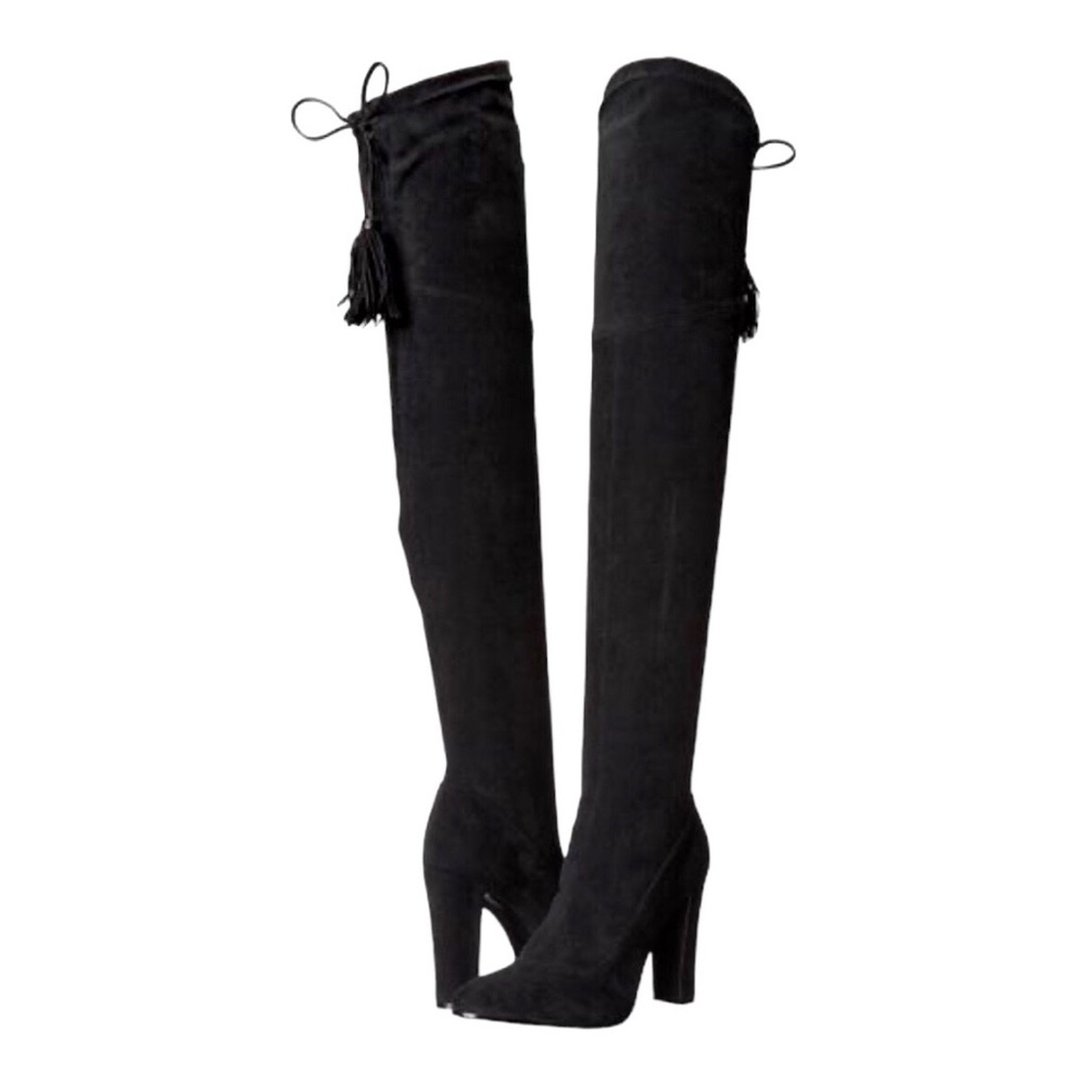 Schutz, black adjustable over the knee boots, women’s size 6